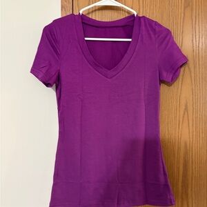 Amazon Purple Fitted Short Sleeve T-Shirt